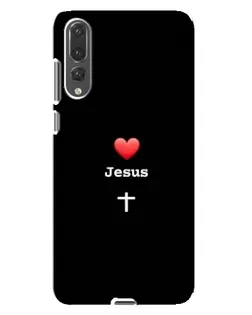 Чехол для Huawei P20 Pro (CLT-L04) с картинкой «Сердце - Jesus» Чехол для Huawei P20 Pro (CLT-L04) с картинкой «Сердце - Jesus»