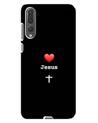 Чехол для Huawei P20 Pro (CLT-L04) с картинкой «Сердце - Jesus» Чехол для Huawei P20 Pro (CLT-L04) с картинкой «Сердце - Jesus»