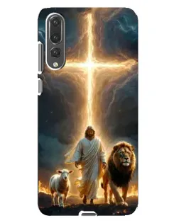 Чехол для Huawei P20 Pro (CLT-L04) с картинкой «Лев Иуды и Свет» Чехол для Huawei P20 Pro (CLT-L04) с картинкой «Лев Иуды и Свет»