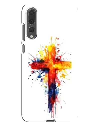 Чехол для Huawei P20 Pro (CLT-L04) с картинкой «Акварельный крест» Чехол для Huawei P20 Pro (CLT-L04) с картинкой «Акварельный крест»