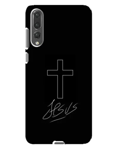 Чехол для Huawei P20 Pro (CLT-L04) с картинкой «Графический крест Jesus» Чехол для Huawei P20 Pro (CLT-L04) с картинкой «Графический крест Jesus»