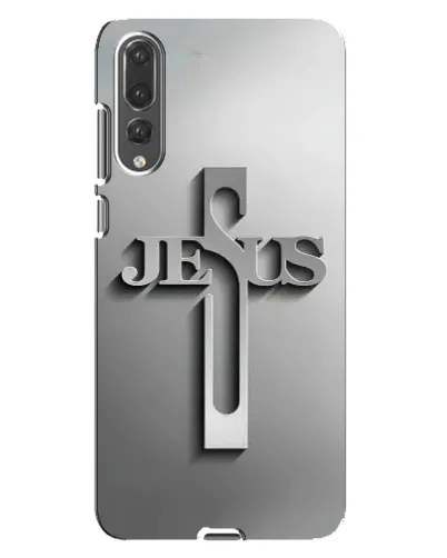 Чехол для Huawei P20 Pro (CLT-L04) с картинкой «Металлический крест Jesus» Чехол для Huawei P20 Pro (CLT-L04) с картинкой «Металлический крест Jesus»