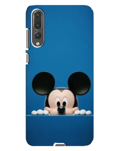 Чехол для Huawei P20 Pro (CLT-L04) с картинкой «Микки выглядывает»