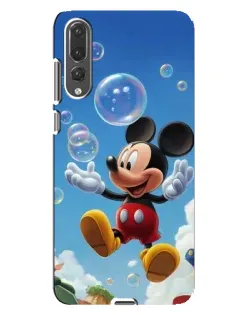 Чехол для Huawei P20 Pro (CLT-L04) с картинкой «Mickey и мыльные пузыри»