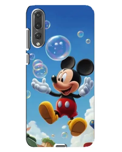Чехол для Huawei P20 Pro (CLT-L04) с картинкой «Mickey и мыльные пузыри»