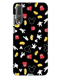 Чехол для Huawei P20 Pro (CLT-L04) с картинкой «Графический принт лапок»