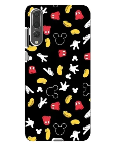 Чехол для Huawei P20 Pro (CLT-L04) с картинкой «Графический принт лапок»
