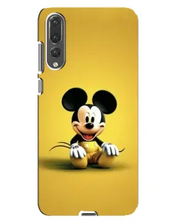 Чехол для Huawei P20 Pro (CLT-L04) с картинкой «Микки на желтом»
