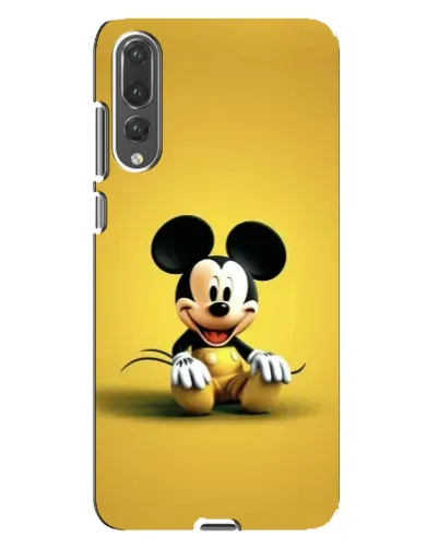 Чехол для Huawei P20 Pro (CLT-L04) с картинкой «Микки на желтом»