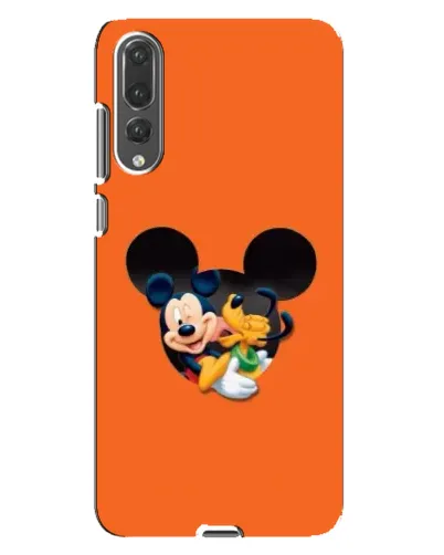 Чехол для Huawei P20 Pro (CLT-L04) с картинкой «Сердце Микки Минни»