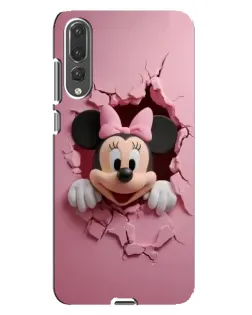 Чехол для Huawei P20 Pro (CLT-L04) с картинкой «Минни сквозь стену»