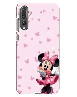 Чехол для Huawei P20 Pro (CLT-L04) с картинкой «Минни Маус и сердечки»