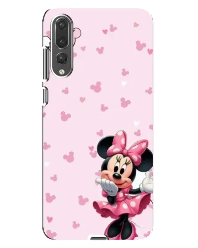 Чехол для Huawei P20 Pro (CLT-L04) с картинкой «Минни Маус и сердечки»