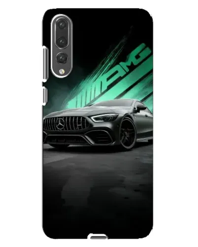 Чехол для Huawei P20 Pro (CLT-L04) с картинкой «Темный Mercedes AMG»
