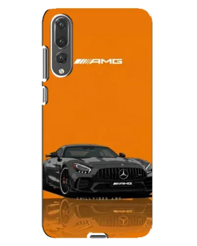 Чехол для Huawei P20 Pro (CLT-L04) с картинкой «Оранжевый Mercedes AMG»
