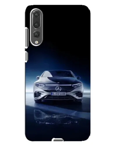 Чехол для Huawei P20 Pro (CLT-L04) с картинкой «Ночной Mercedes EQ»