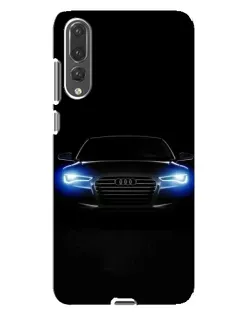 Чехол для Huawei P20 Pro (CLT-L04) с картинкой «Audi в неоне»