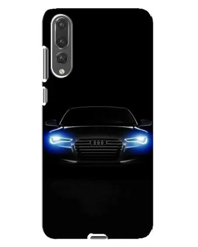 Чехол для Huawei P20 Pro (CLT-L04) с картинкой «Audi в неоне»