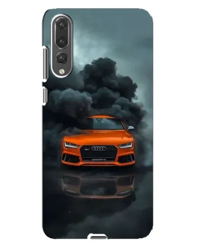 Чехол для Huawei P20 Pro (CLT-L04) с картинкой «Audi в облаках дыма»