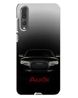 Чехол для Huawei P20 Pro (CLT-L04) с картинкой «Audi — градиентный контур»
