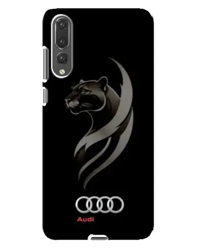 Чехол для Huawei P20 Pro (CLT-L04) с картинкой «Графика — пантера и Audi»