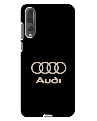 Чехол для Huawei P20 Pro (CLT-L04) с картинкой «Audi — золотой логотип»