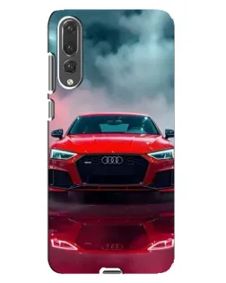 Чехол для Huawei P20 Pro (CLT-L04) с картинкой «Audi RS — красный стиль»