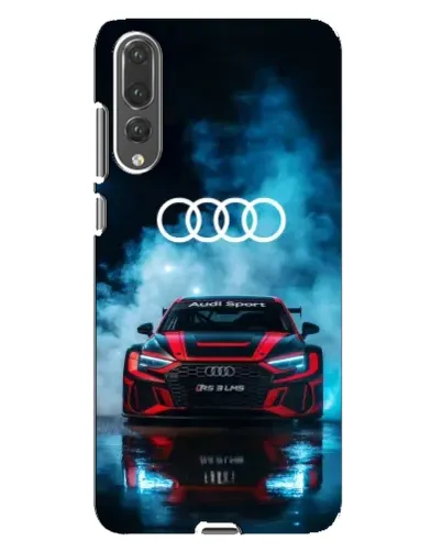 Чехол для Huawei P20 Pro (CLT-L04) с картинкой «Audi Sport — неон»