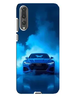 Чехол для Huawei P20 Pro (CLT-L04) с картинкой «Audi — голубая энергия»
