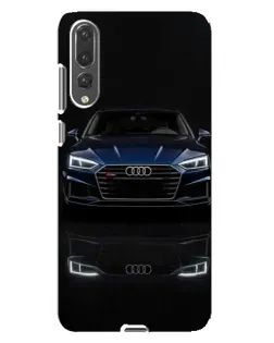 Чехол для Huawei P20 Pro (CLT-L04) с картинкой «Audi — ночное отражение»
