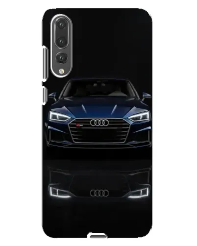 Чехол для Huawei P20 Pro (CLT-L04) с картинкой «Audi — ночное отражение»