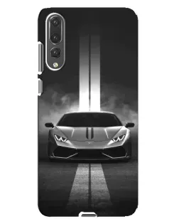Чехол для Huawei P20 Pro (CLT-L04) с картинкой «Lamborghini симметрия дорог»