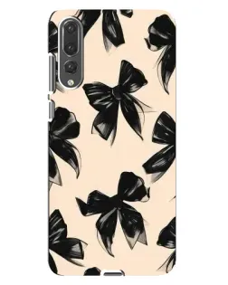 Чехол для Huawei P20 Pro (CLT-L04) с картинкой «Паттерн черные банты» Чехол для Huawei P20 Pro (CLT-L04) с картинкой «Паттерн черные банты»