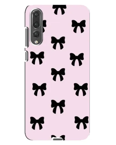 Чехол для Huawei P20 Pro (CLT-L04) с картинкой «Черные банты Coquette» Чехол для Huawei P20 Pro (CLT-L04) с картинкой «Черные банты Coquette»