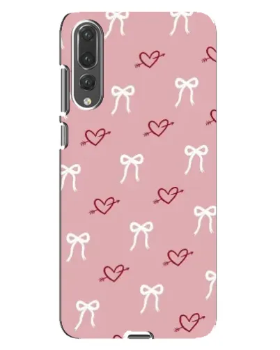 Чехол для Huawei P20 Pro (CLT-L04) с картинкой «Сердца и банты» Чехол для Huawei P20 Pro (CLT-L04) с картинкой «Сердца и банты»