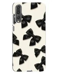 Чехол для Huawei P20 Pro (CLT-L04) с картинкой «Черные бантики»