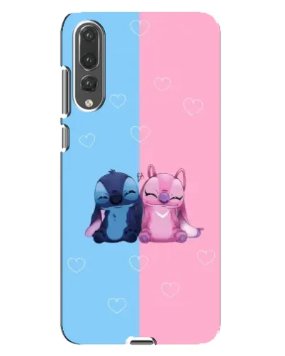 Чехол для Huawei P20 Pro (CLT-L04) с картинкой «Stitch и Angel Love»