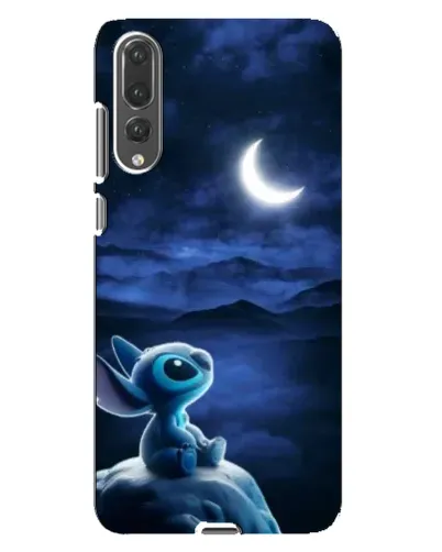 Чехол для Huawei P20 Pro (CLT-L04) с картинкой «Лунная ночь Стича»
