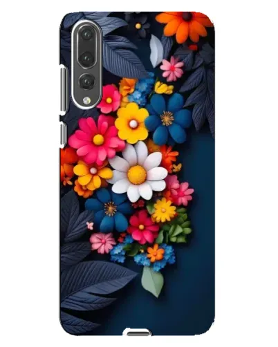 Чехол для Huawei P20 Pro (CLT-L04) с картинкой «Цветочная феерия»