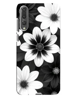 Чехол для Huawei P20 Pro (CLT-L04) с картинкой «Монохромные астры» Чехол для Huawei P20 Pro (CLT-L04) с картинкой «Монохромные астры»