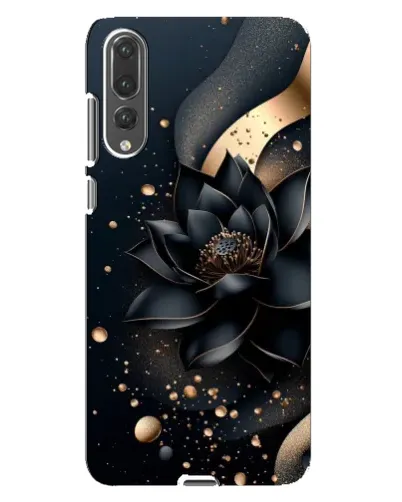 Чехол для Huawei P20 Pro (CLT-L04) с картинкой «Черный лотос»