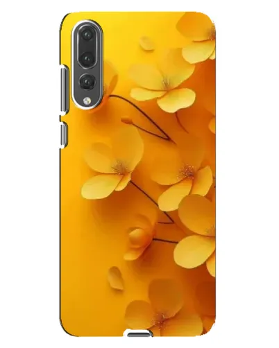 Чехол для Huawei P20 Pro (CLT-L04) с картинкой «Золотые лепестки»
