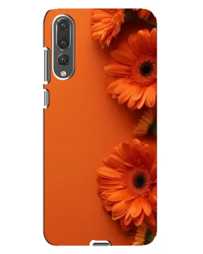 Чехол для Huawei P20 Pro (CLT-L04) с картинкой «Оранжевые герберы»