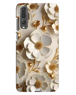 Чехол для Huawei P20 Pro (CLT-L04) с картинкой «Белие бумажние цвети» Чехол для Huawei P20 Pro (CLT-L04) с картинкой «Белие бумажние цвети»