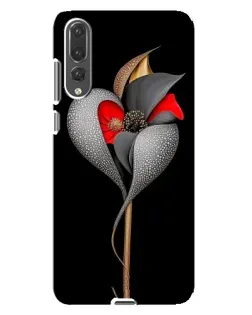 Чехол для Huawei P20 Pro (CLT-L04) с картинкой «Серебряный фантазийный цветок» Чехол для Huawei P20 Pro (CLT-L04) с картинкой «Серебряный фантазийный цветок»
