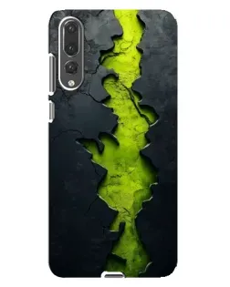 Чехол для Huawei P20 Pro (CLT-L04) с картинкой «Салатовый разлом скалы» Чехол для Huawei P20 Pro (CLT-L04) с картинкой «Салатовый разлом скалы»