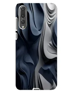 Чехол для Huawei P20 Pro (CLT-L04) с картинкой «Объемные синие складки» Чехол для Huawei P20 Pro (CLT-L04) с картинкой «Объемные синие складки»