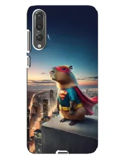Чехол для Huawei P20 Pro (CLT-L04) с картинкой «Капи-мен супергерой» Чехол для Huawei P20 Pro (CLT-L04) с картинкой «Капи-мен супергерой»