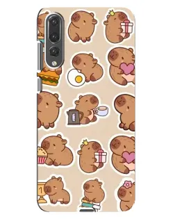 Чехол для Huawei P20 Pro (CLT-L04) с картинкой «Капибары паттерн» Чехол для Huawei P20 Pro (CLT-L04) с картинкой «Капибары паттерн»