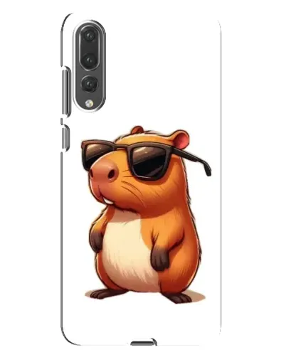 Чехол для Huawei P20 Pro (CLT-L04) с картинкой «Капибара в очках»